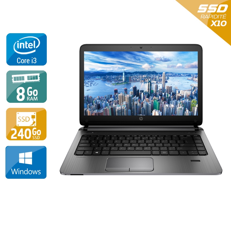 HP ProBook 430 G2 13,2" i3  - 8Go RAM 240Go SSD Windows 10