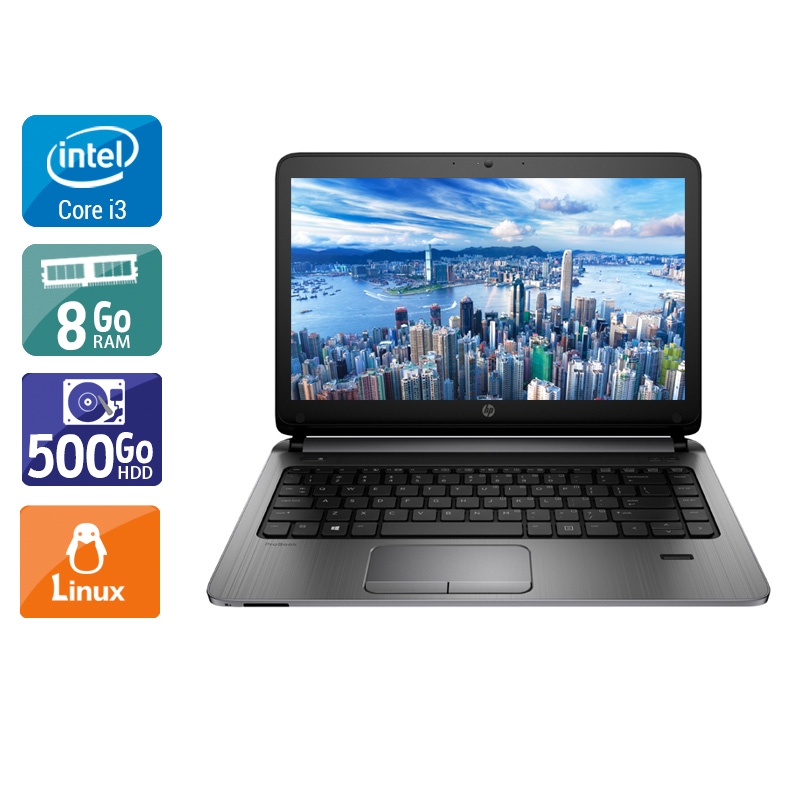HP ProBook 430 G2 13,2" i3  - 8Go RAM 500Go HDD Linux