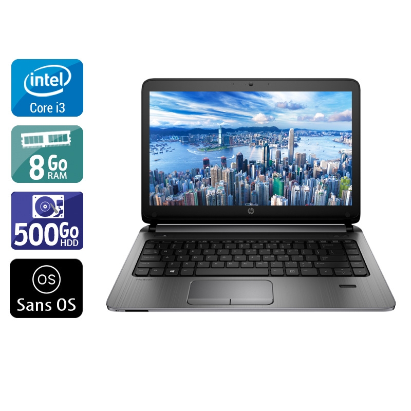 HP ProBook 430 G2 13,2" i3  - 8Go RAM 500Go HDD Sans OS