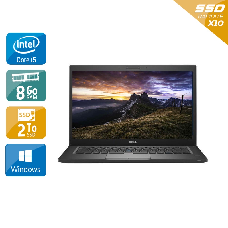 Dell Latitude 7280 12,5" i5 Gen 6 - 8Go RAM 2To SSD Windows 10