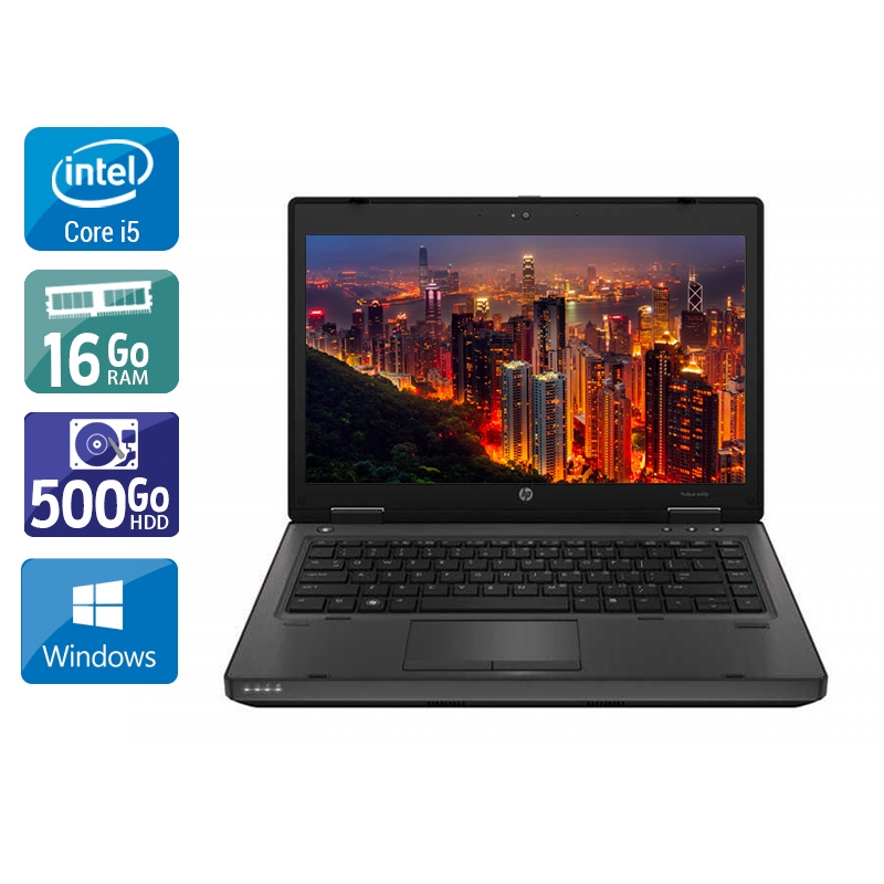 HP ProBook 6470b 14" i5  - 16Go RAM 500Go HDD Windows 10