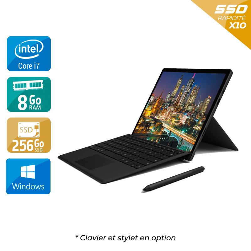 Microsoft Surface Pro 6 12,3" i7 Gen 8 8Go RAM 256Go SSD Windows 10