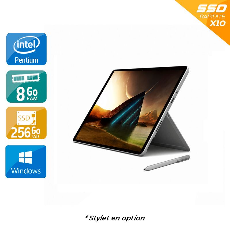 Microsoft Surface Go 1824 10" Pentium Gold 8Go RAM 256Go SSD Windows 10