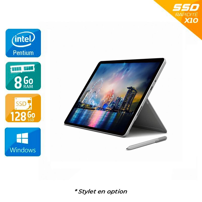 Microsoft Surface Go 1824 10" Pentium Gold 8Go RAM 128Go SSD Windows 10