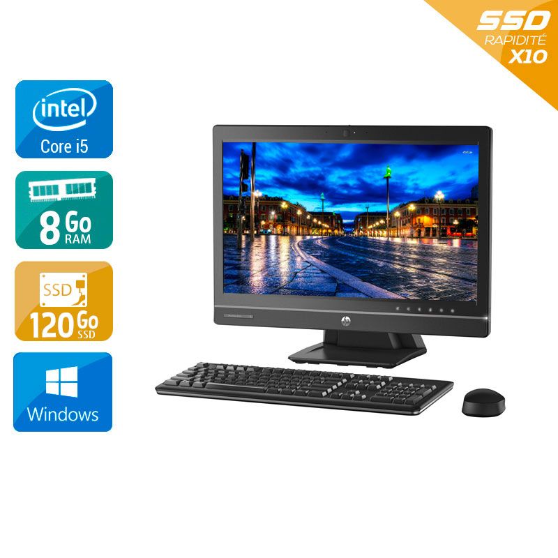 HP ProOne 600 G1 AIO i5 21" - 8Go RAM 120Go SSD Windows 10