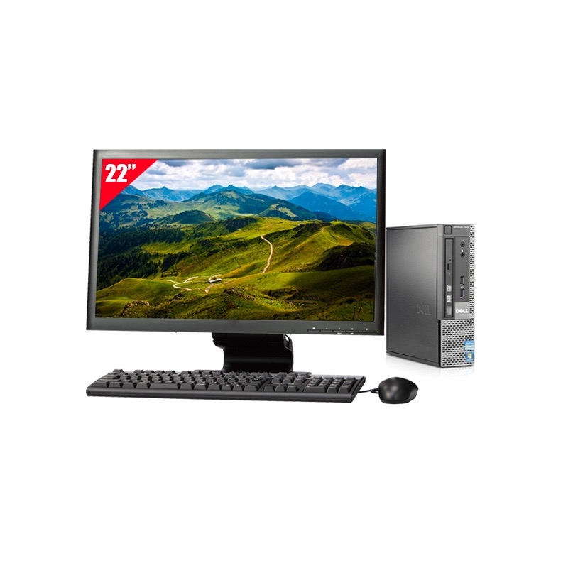 Dell Optiplex 7010 USDT i5 + Écran 22" - 8Go RAM 240Go SSD Windows 10