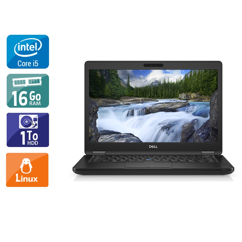 Dell Latitude 5490 i5 Gen 7 - 16Go RAM 1To HDD Linux