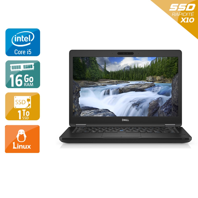 Dell Latitude 5490 i5 Gen 7 - 16Go RAM 1To SSD Linux
