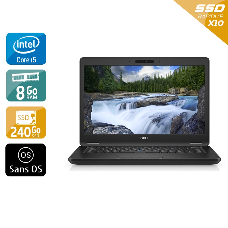Dell Latitude 5490 i5 Gen 7 - 8Go RAM 240Go SSD Sans OS
