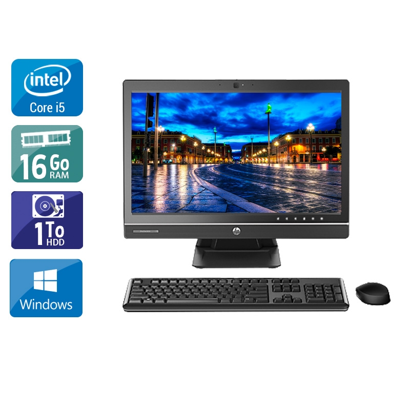 HP ProOne 600 G1 AIO i5 21" - 16Go RAM 1To HDD Windows 10