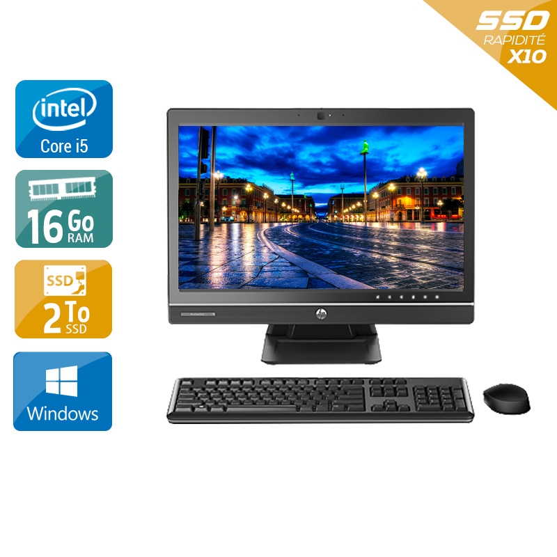 HP ProOne 600 G1 AIO i5 21" - 16Go RAM 2To SSD Windows 10