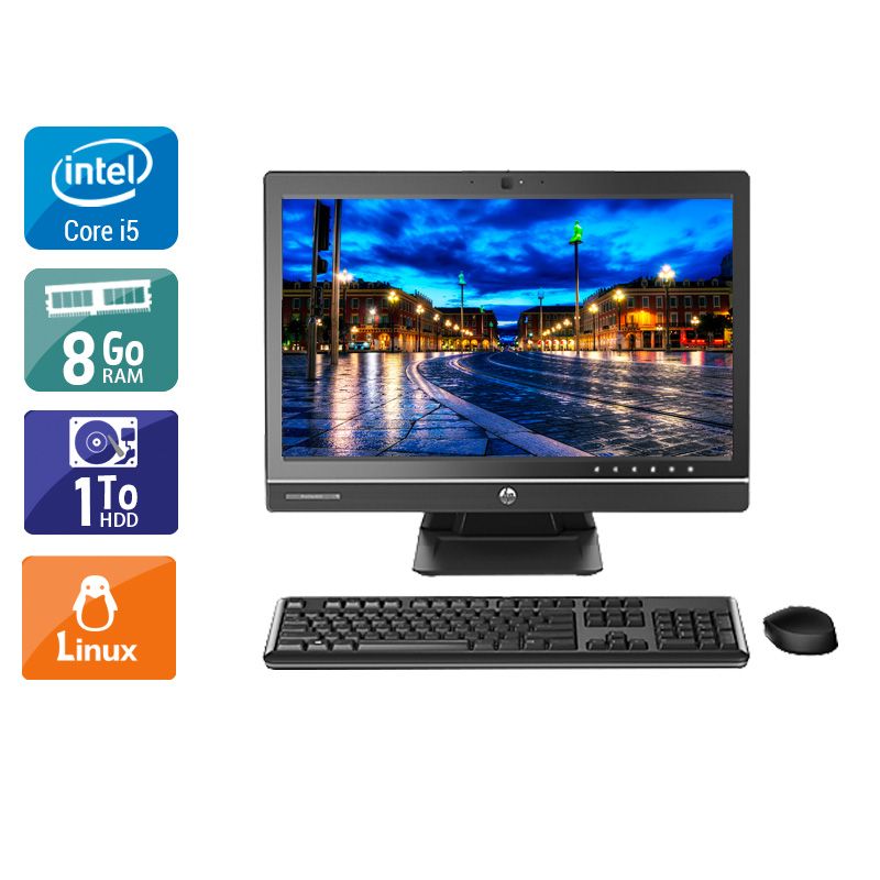 HP ProOne 600 G1 AIO i5 21" - 8Go RAM 1To HDD Linux