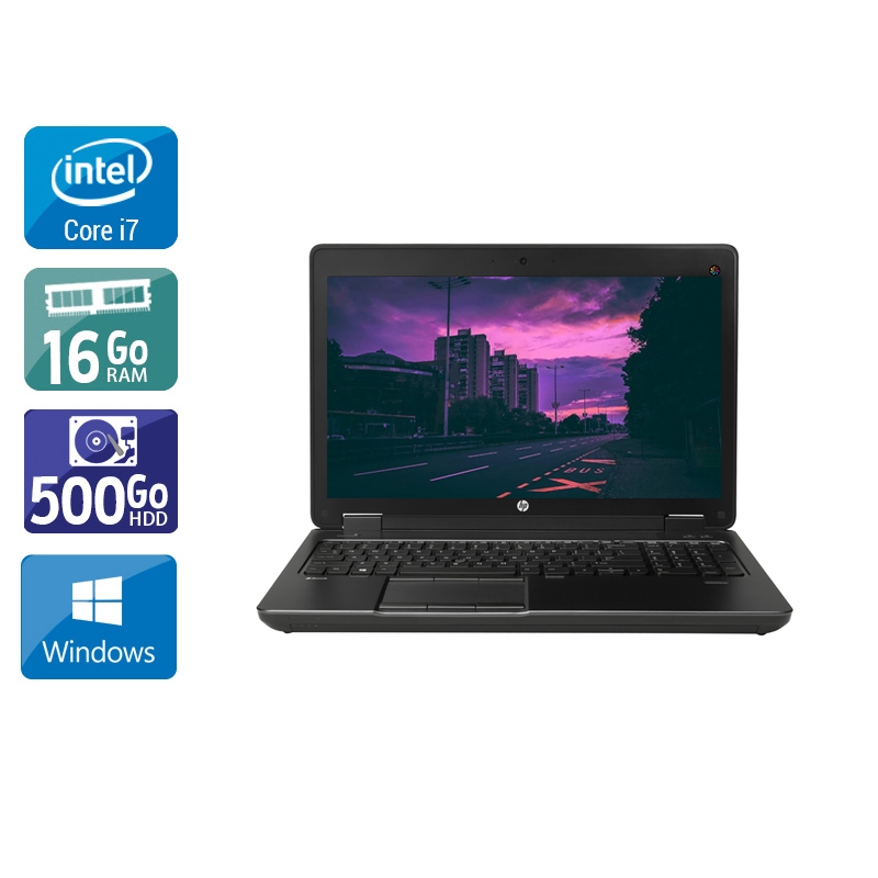 HP ZBook 15 G2 i7 - 16Go RAM 500Go HDD Windows 10
