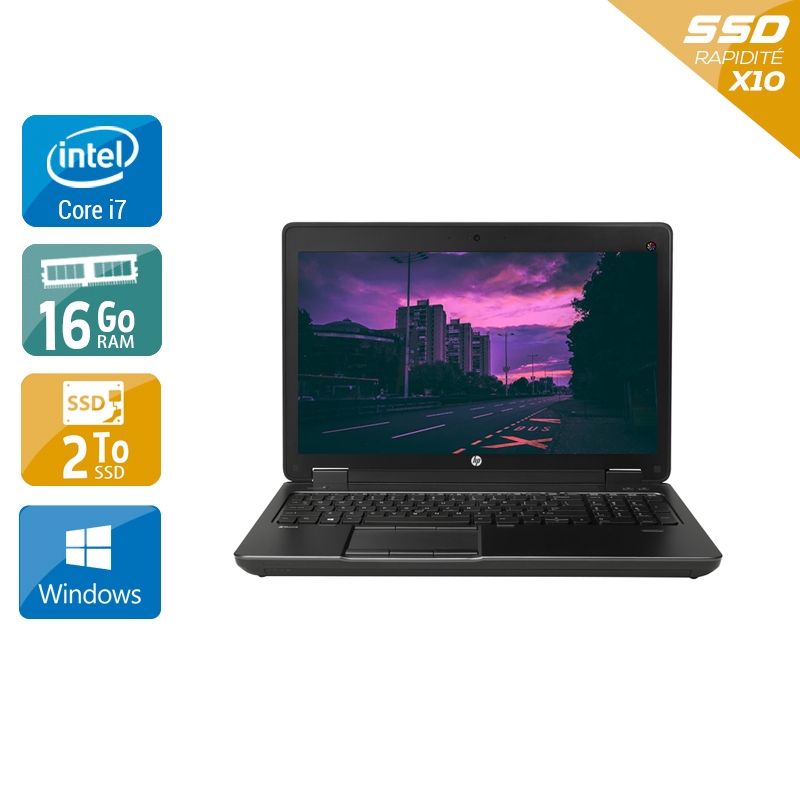 HP ZBook 15 G2 i7 - 16Go RAM 2To SSD Windows 10