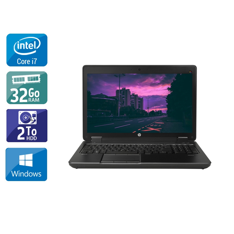 HP ZBook 15 G2 i7 - 32Go RAM 2To HDD Windows 10
