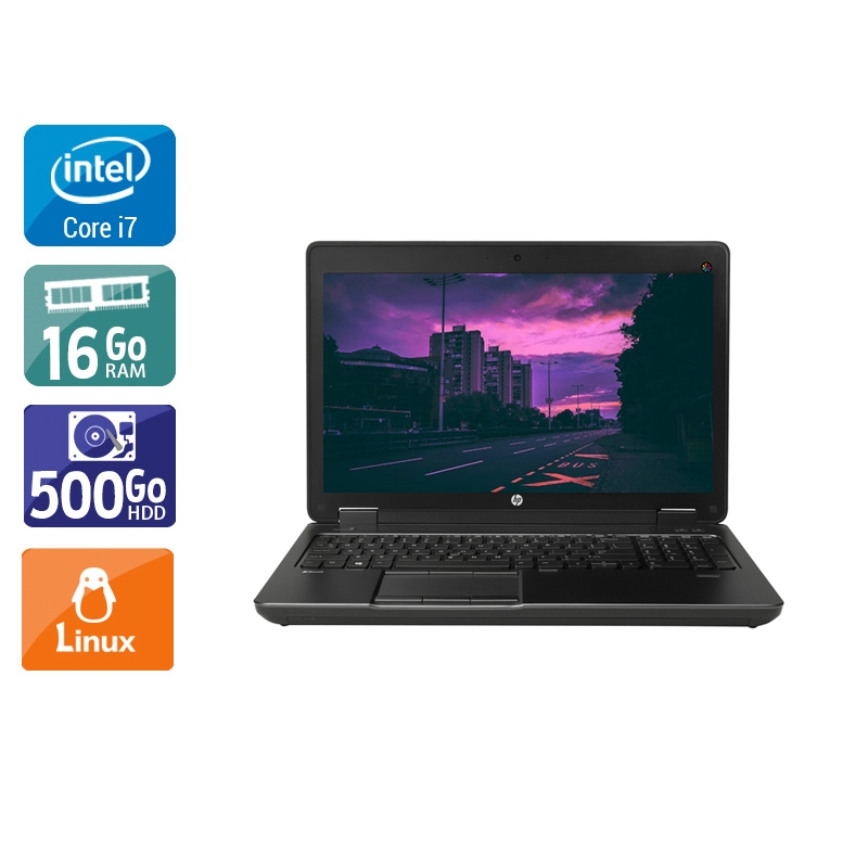 HP ZBook 15 G2 i7 - 16Go RAM 500Go HDD Linux