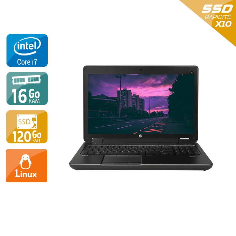 HP ZBook 15 G2 i7 - 16Go RAM 120Go SSD Linux