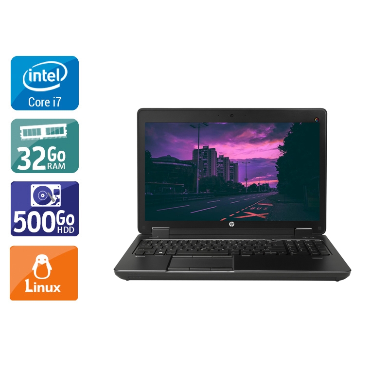 HP ZBook 15 G2 i7 - 32Go RAM 500Go HDD Linux