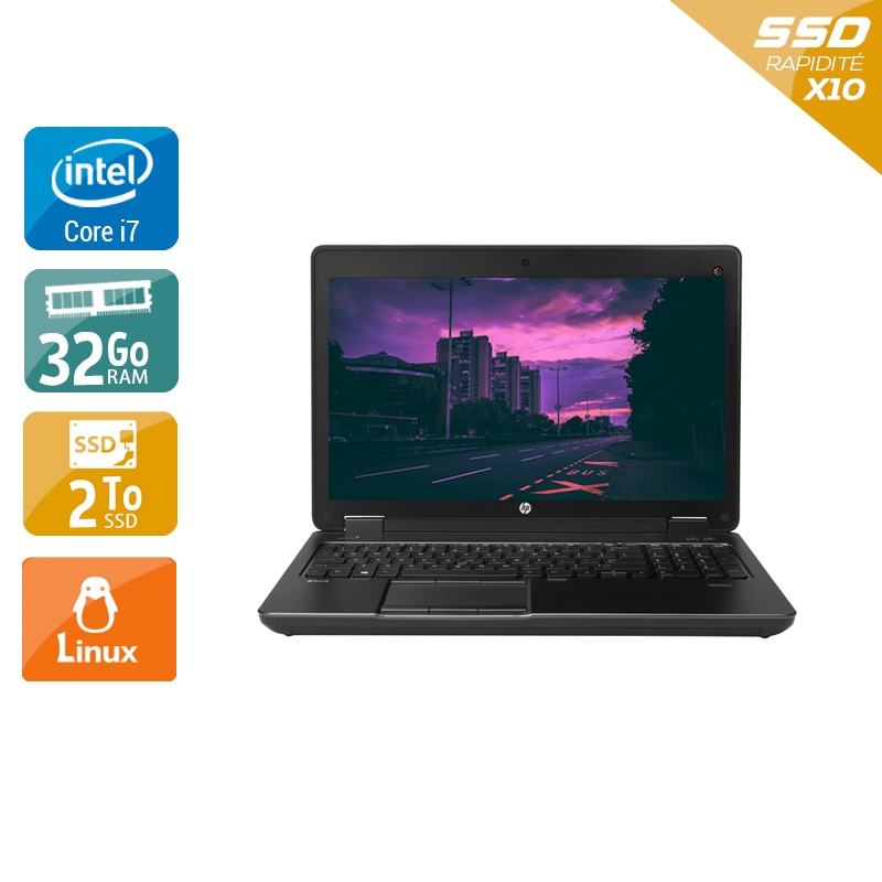 HP ZBook 15 G2 i7 - 32Go RAM 2To SSD Linux