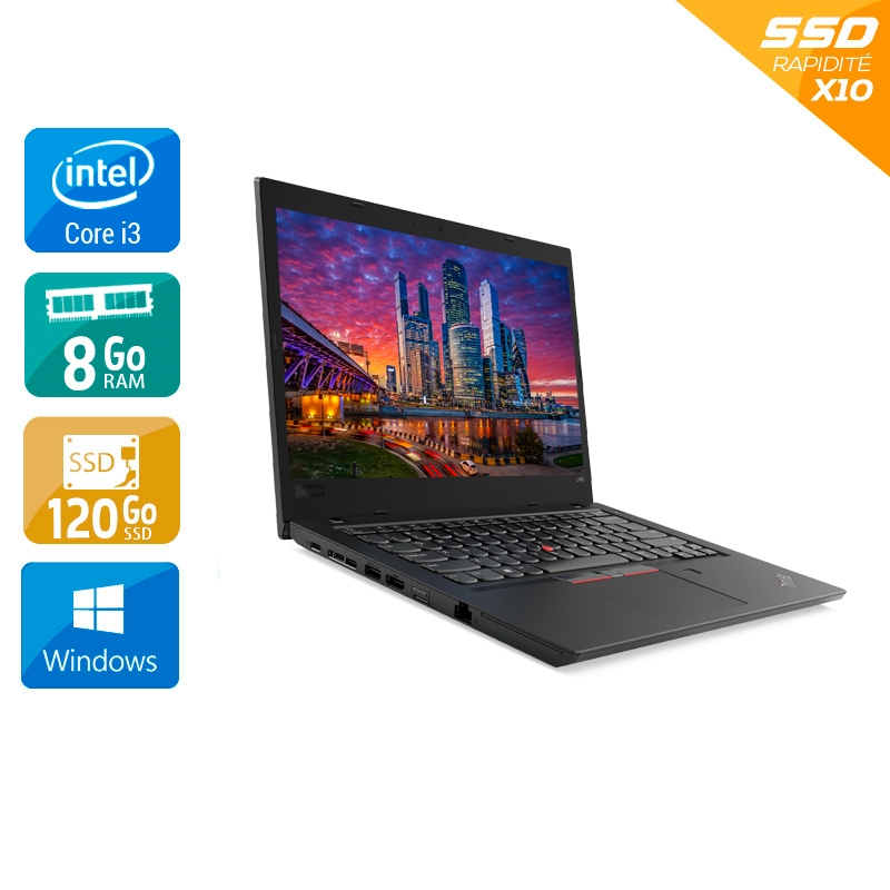 Lenovo ThinkPad L470 14" i3 Gen 6 - 8Go RAM 120Go SSD Windows 10