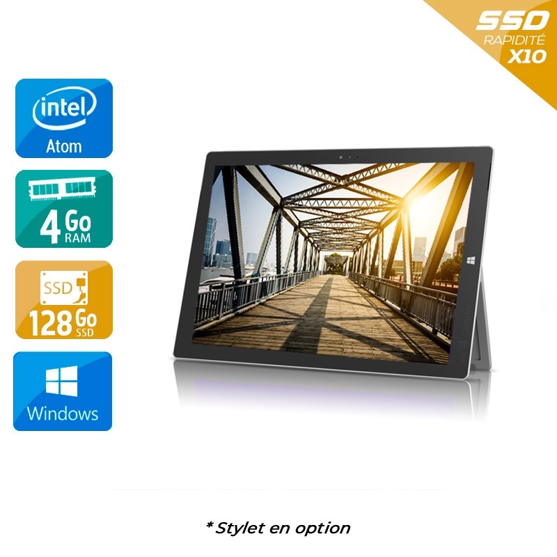 Microsoft Surface 3 10,8" Atom 4Go RAM 128Go SSD Windows 10