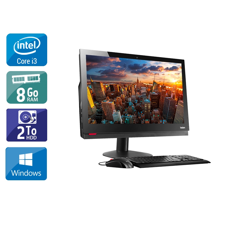 Lenovo ThinkCentre M910Z AIO i3 Gen 7 24" - 8Go RAM 2To HDD Windows 10