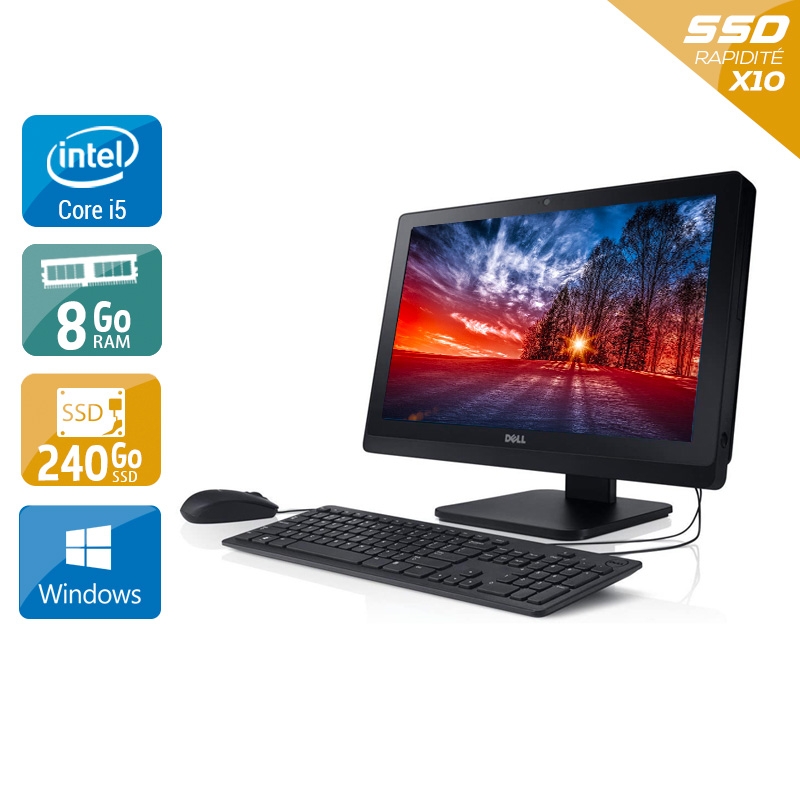 Dell Optiplex 3011 AIO i5 20" - 8Go RAM 240Go SSD Windows 10