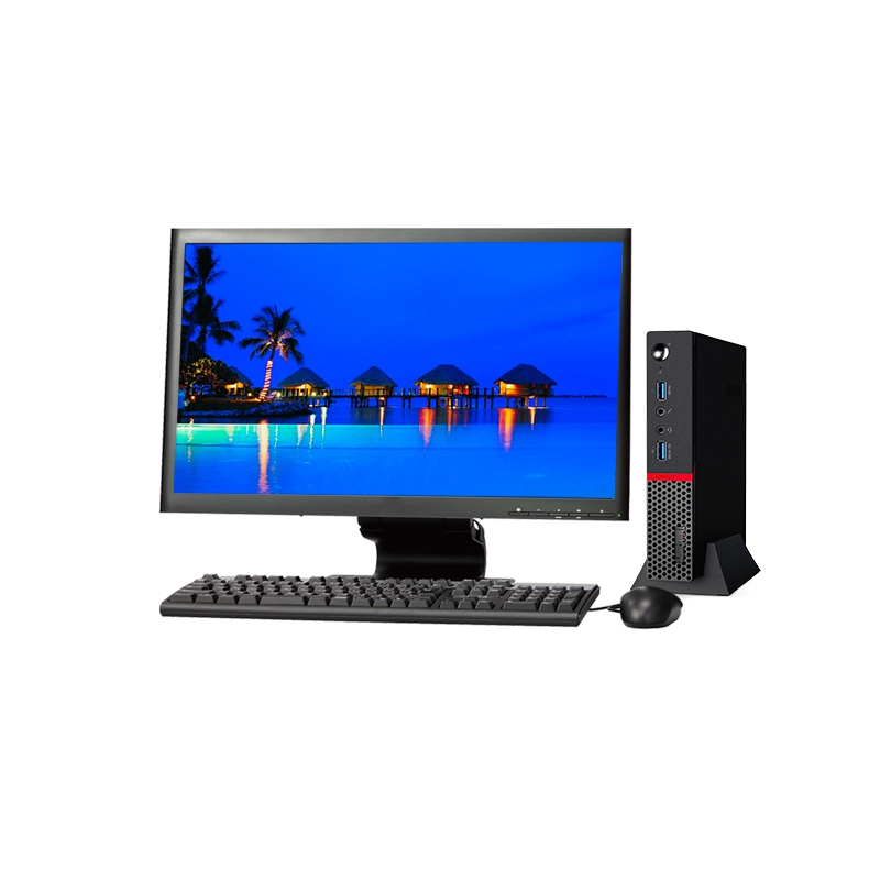 Lenovo ThinkCentre M700 Tiny i5 Gen 6 + Écran - 19" 8Go RAM 240Go SSD Windows 10