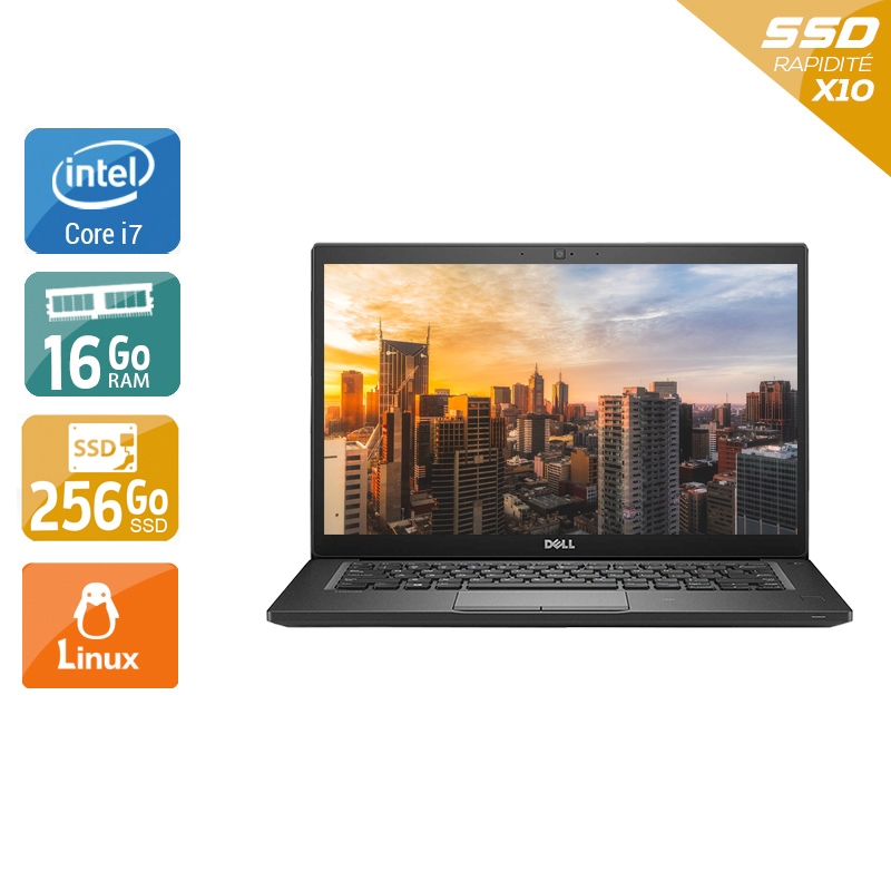 Dell Latitude 7490 i7 Gen 8 - 16Go RAM 256Go SSD Linux