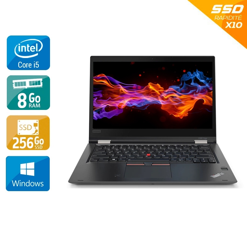 PC Lenovo ThinkPad Yoga X380 13,3" i5 Gen 8 8Go RAM 256Go SSD Windows 10 [Reconditionné : 399€ !] - Kiatoo.com