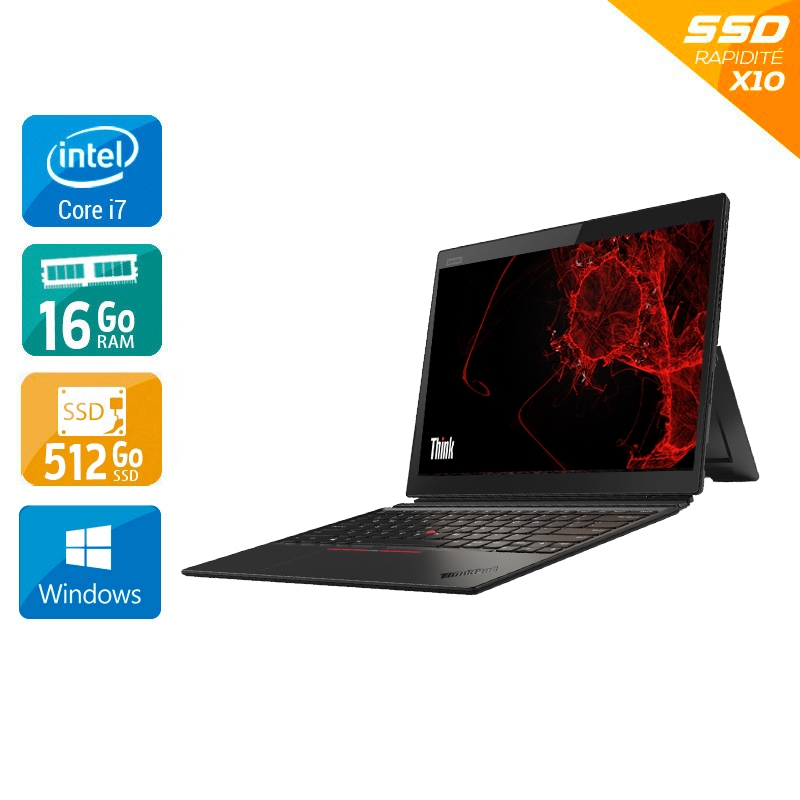 Lenovo ThinkPad X1 Tablet G3 13" i7 Gen 8 16Go RAM 512Go SSD Windows 10