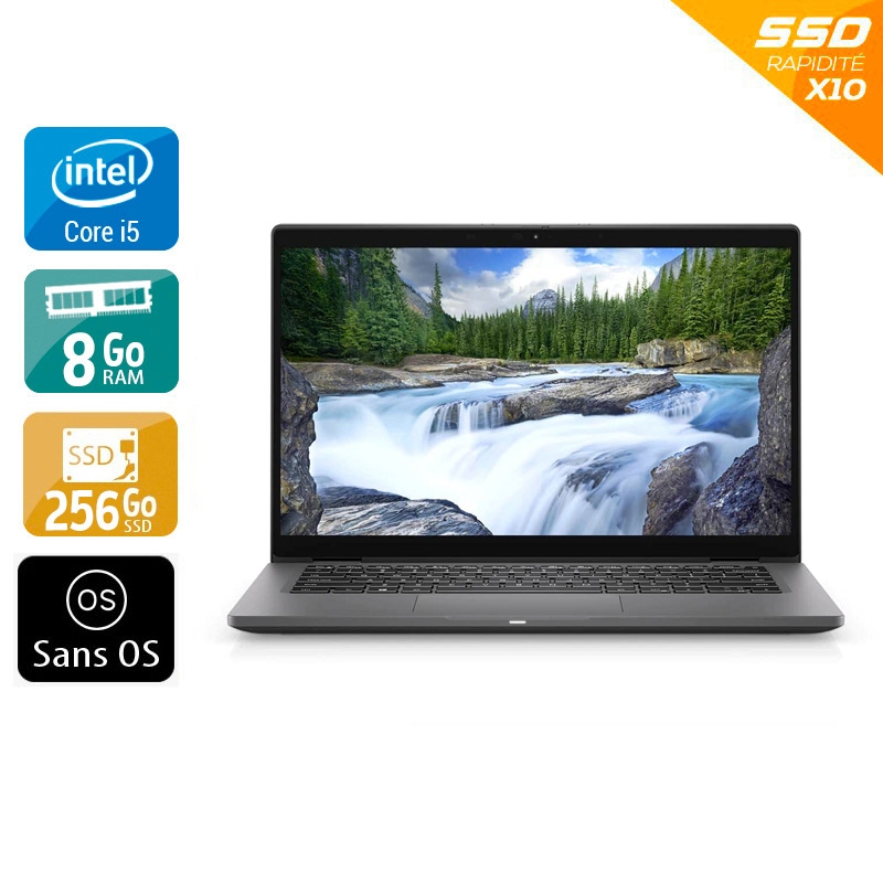 Dell Latitude 7310 13,3" i5 Gen 10 - 8Go RAM 256Go SSD Sans OS