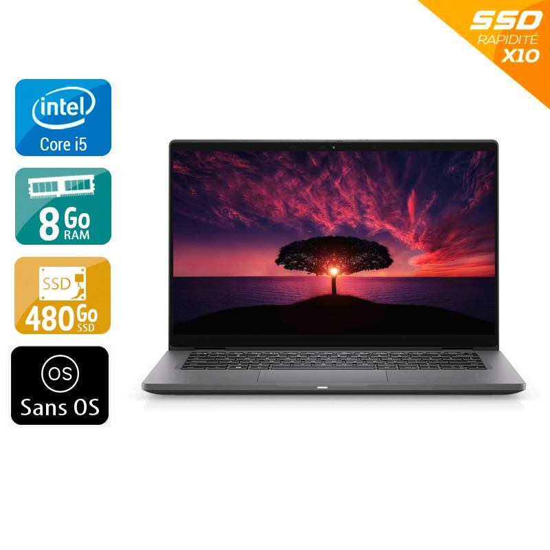 Dell Latitude 7310 13,3" i5 Gen 10 - 8Go RAM 480Go SSD Sans OS