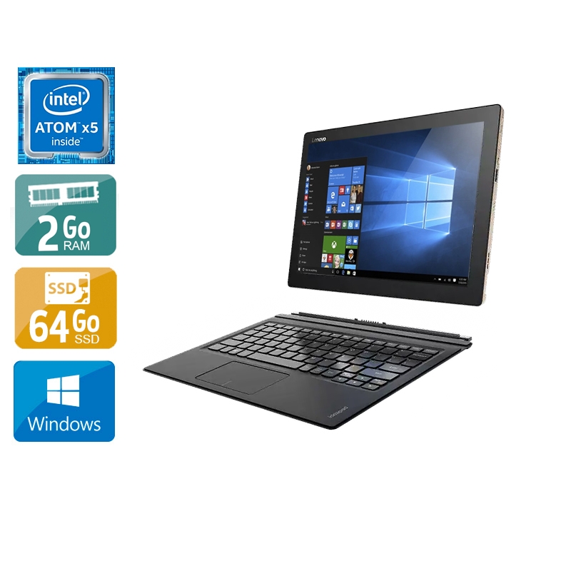 Lenovo IdeaPad Miix 310 10ICR 80SG 10,1" Atom x5 Z8350 2Go RAM 64Go SSD Windows 10 Avec Clavier