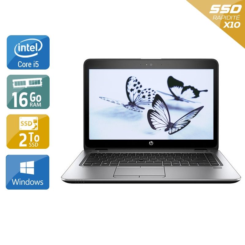 HP EliteBook 840 G3 i5 16Go RAM 2To SSD Windows 10