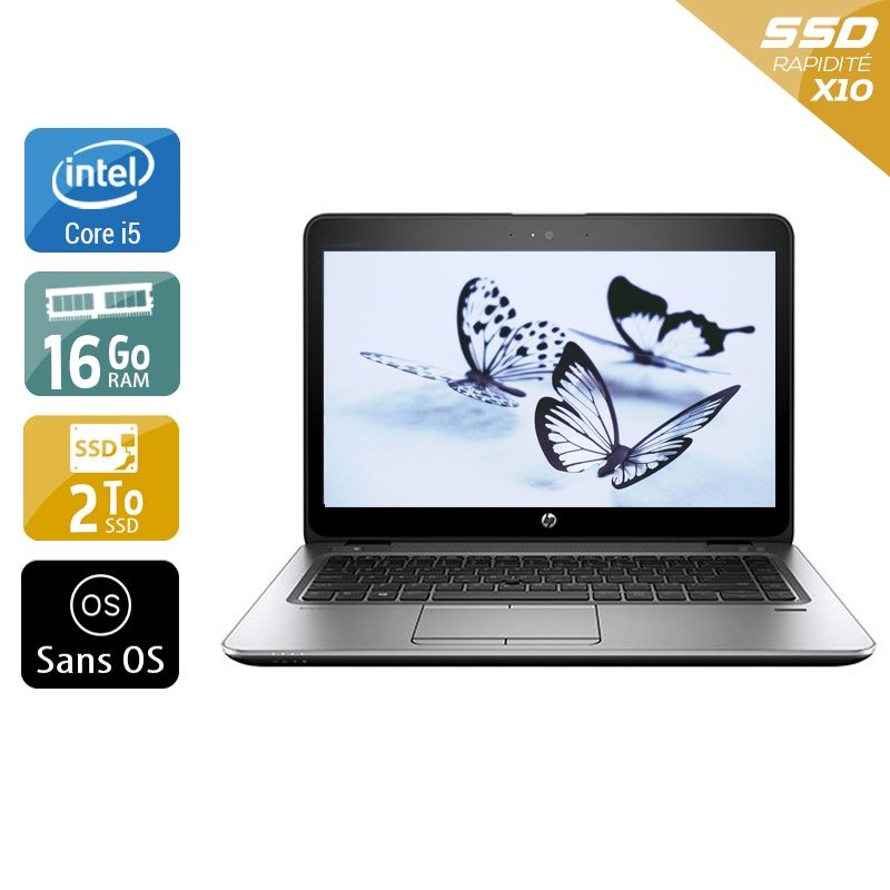 HP EliteBook 840 G3 i5 16Go RAM 2To SSD Sans OS