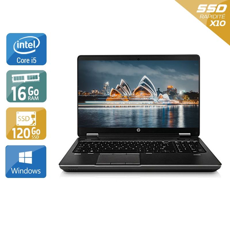 HP ZBook 15 G1 i5 16Go RAM 120Go SSD Windows 10