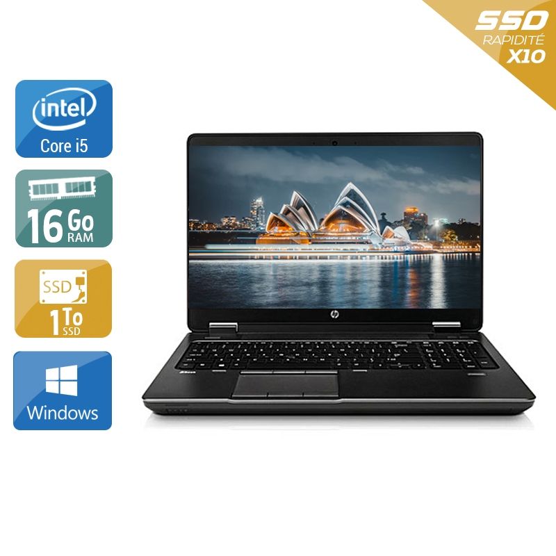HP ZBook 15 G1 i5 16Go RAM 1To SSD Windows 10