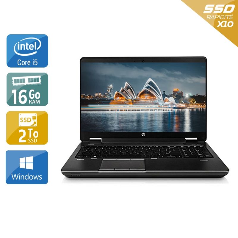 HP ZBook 15 G1 i5 16Go RAM 2To SSD Windows 10