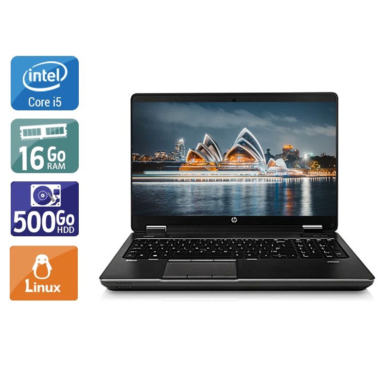 HP ZBook 15 G1 i5 16Go RAM 500Go HDD Linux