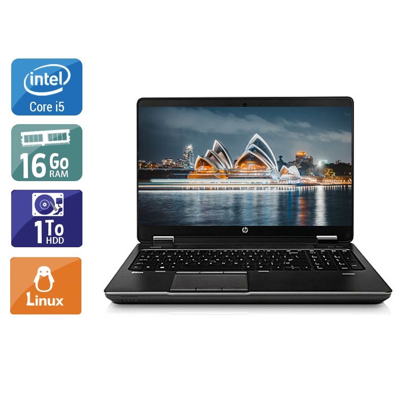 HP ZBook 15 G1 i5 16Go RAM 1To HDD Linux