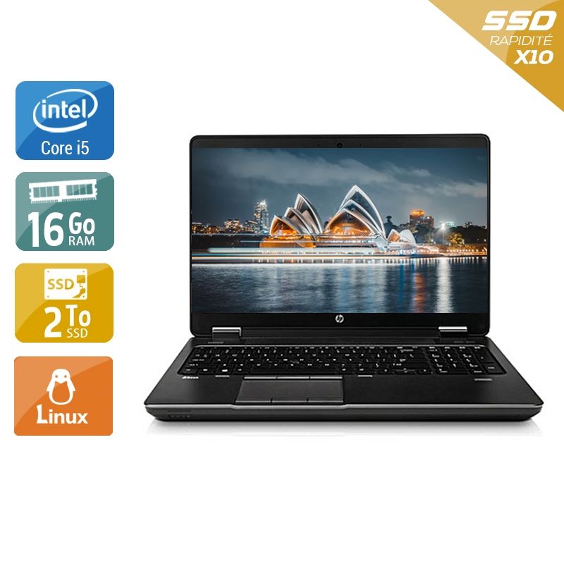 HP ZBook 15 G1 i5 16Go RAM 2To SSD Linux