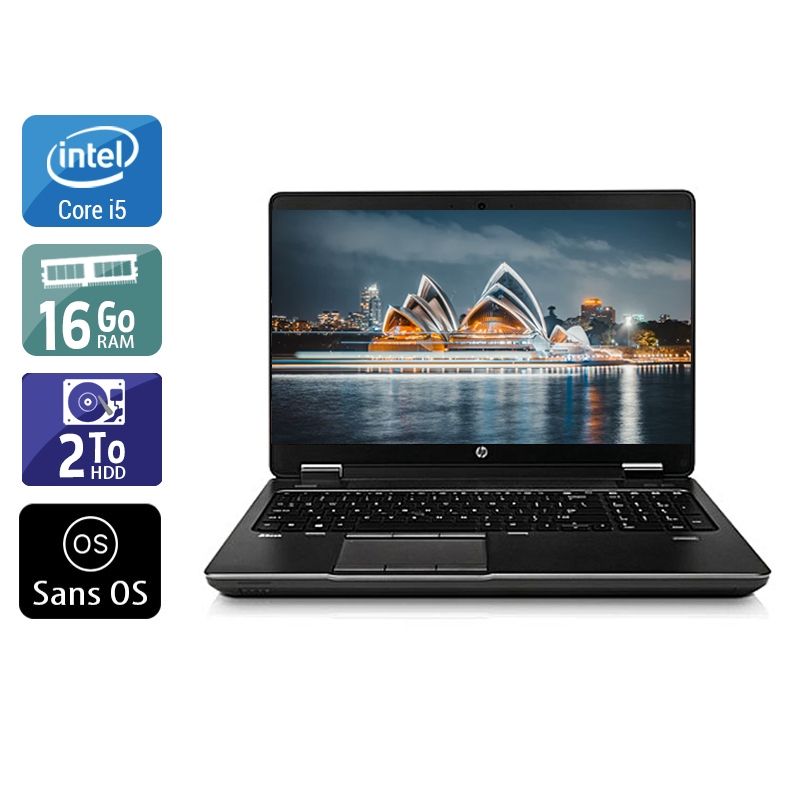 HP ZBook 15 G1 i5 16Go RAM 2To HDD Sans OS