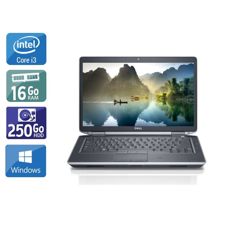 Dell Latitude E5430 i3 16Go RAM 250Go HDD Windows 10