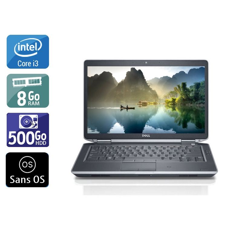 Dell Latitude E5430 i3 8Go RAM 500Go HDD Sans OS