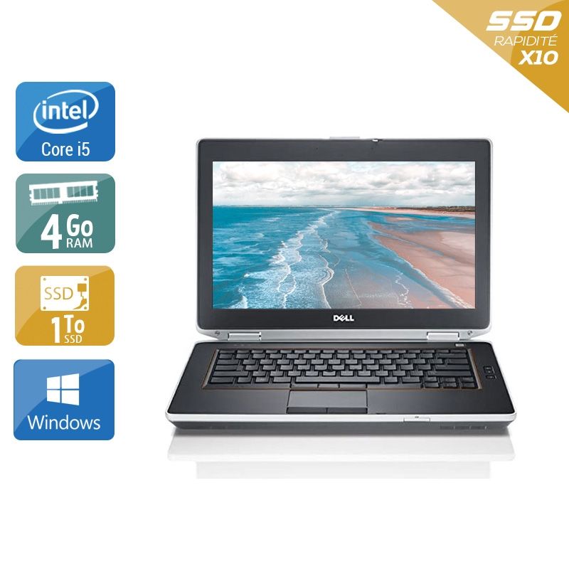 Dell Latitude E6420 i5 4Go RAM 1To SSD Windows 10