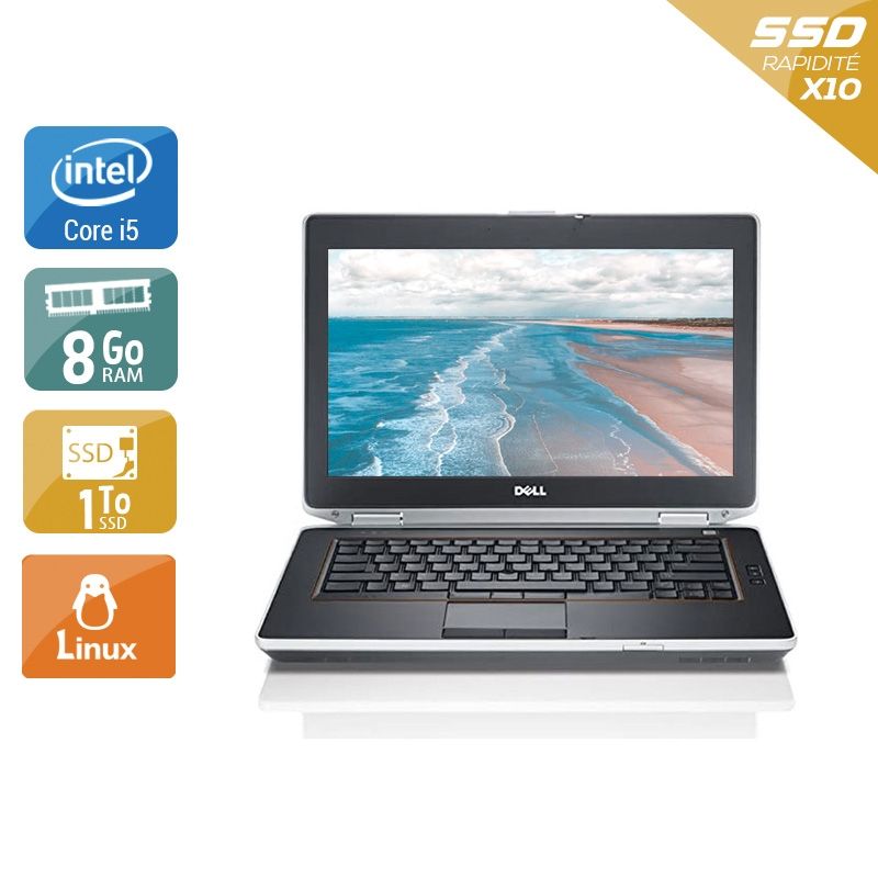 Dell Latitude E6420 i5 8Go RAM 1To SSD Linux