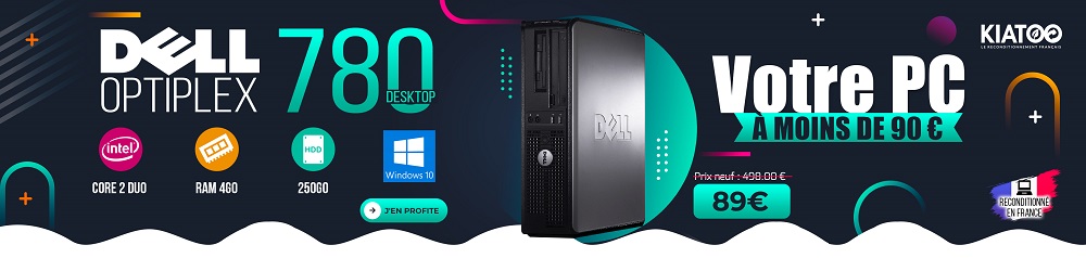 Dell Optiplex 780 Desktop Core 2 Duo 4Go RAM 320Go HDD Windows 10