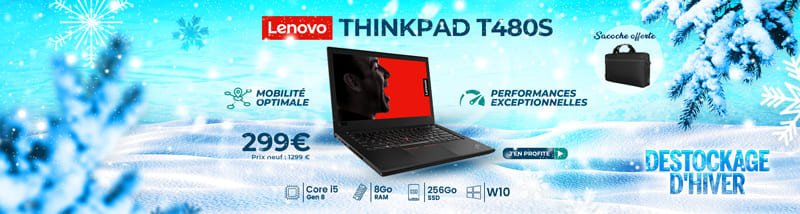 Lenovo ThinkPad t480s 14" i5 Gen 8 8Go RAM 256Go SSD Windows 10